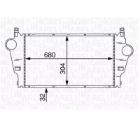 Интеркулер MAGNETI MARELLI 351319201890 351319201890 MAGNETI MARELLI - купить в магазине запчастей по Украине