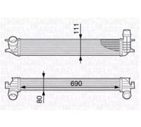Интеркулер MAGNETI MARELLI 351319202630 351319202630 MAGNETI MARELLI - купить в магазине запчастей по Украине