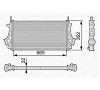 Интеркулер MAGNETI MARELLI 351319202730 351319202730 MAGNETI MARELLI - купить в магазине запчастей по Украине