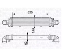 Интеркулер MAGNETI MARELLI 351319203350 351319203350 MAGNETI MARELLI - купить в магазине запчастей по Украине