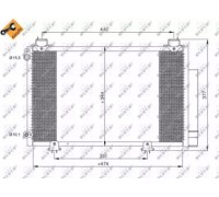 Конденсатор, кондиционер NRF 35333 35333 NRF - купить в магазине запчастей по Украине