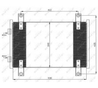 Конденсатор, кондиционер NRF 35501 35501 NRF - купить в магазине запчастей по Украине