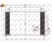 Конденсатор, кондиционер NRF 35511 35511 NRF - купить в магазине запчастей по Украине