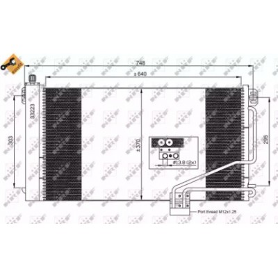 Конденсатор, кондиционер 35535 NRF - купить в магазине запчастей по Украине