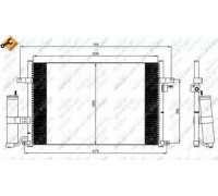 Конденсатор, кондиционер NRF 35573 35573 NRF - купить в магазине запчастей по Украине