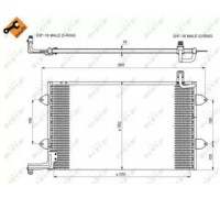 Конденсатор, кондиционер NRF 35584 35584 NRF - купить в магазине запчастей по Украине
