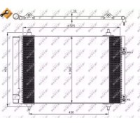 Конденсатор, кондиционер NRF 35610 35610 NRF - купить в магазине запчастей по Украине