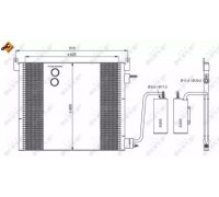 Конденсатор, кондиционер NRF 35741 35741 NRF - купить в магазине запчастей по Украине