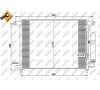 Конденсатор, кондиционер NRF 35766 35766 NRF - купить в магазине запчастей по Украине