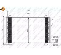 Конденсатор, кондиционер NRF 35811 35811 NRF - купить в магазине запчастей по Украине