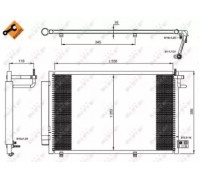 Конденсатор, кондиционер NRF 35903 35903 NRF - купить в магазине запчастей по Украине