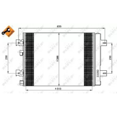 Конденсатор, кондиционер 35947 NRF - купить в магазине запчастей по Украине