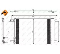Конденсатор, кондиционер NRF 35968 35968 NRF - купить в магазине запчастей по Украине