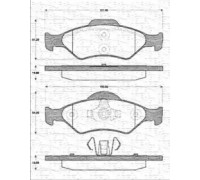 Комплект тормозных колодок, дисковый тормоз MAGNETI MARELLI 363702161214 363702161214 MAGNETI MARELLI - купить в магазине запчастей по Украине