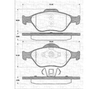 Комплект тормозных колодок, дисковый тормоз MAGNETI MARELLI 363702161215 363702161215 MAGNETI MARELLI - купить в магазине запчастей по Украине