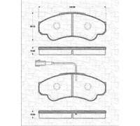 Комплект тормозных колодок, дисковый тормоз MAGNETI MARELLI 363702161240 363702161240 MAGNETI MARELLI - купить в магазине запчастей по Украине