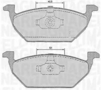 Комплект тормозных колодок, дисковый тормоз MAGNETI MARELLI 363916060134 363916060134 MAGNETI MARELLI - купить в магазине запчастей по Украине