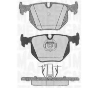Комплект тормозных колодок, дисковый тормоз MAGNETI MARELLI 363916060152 363916060152 MAGNETI MARELLI - купить в магазине запчастей по Украине