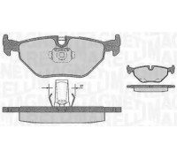 Комплект тормозных колодок, дисковый тормоз MAGNETI MARELLI 363916060158 363916060158 MAGNETI MARELLI - купить в магазине запчастей по Украине