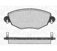 Комплект тормозных колодок, дисковый тормоз MAGNETI MARELLI 363916060266 363916060266 MAGNETI MARELLI - купить в магазине запчастей по Украине
