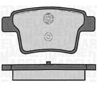 Комплект тормозных колодок, дисковый тормоз MAGNETI MARELLI 363916060267 363916060267 MAGNETI MARELLI - купить в магазине запчастей по Украине