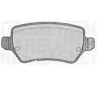 Комплект тормозных колодок, дисковый тормоз MAGNETI MARELLI 363916060358 363916060358 MAGNETI MARELLI - купить в магазине запчастей по Украине