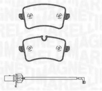 Комплект тормозных колодок, дисковый тормоз MAGNETI MARELLI 363916060676 363916060676 MAGNETI MARELLI - купить в магазине запчастей по Украине