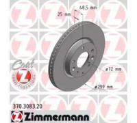 Тормозной диск ZIMMERMANN 370.3083.20 370308320 ZIMMERMANN - купить в магазине запчастей по Украине