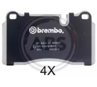 Комплект тормозных колодок, дисковый тормоз A.B.S. 37895S 37895S A.B.S. - купить в магазине запчастей по Украине