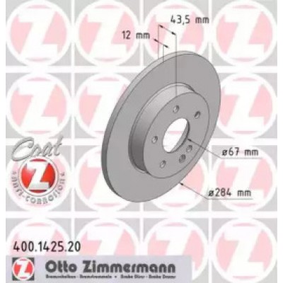 Тормозной диск 400142520 ZIMMERMANN - купить в магазине запчастей по Украине