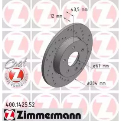 Тормозной диск 400142552 ZIMMERMANN - купить в магазине запчастей по Украине
