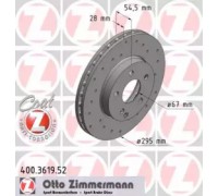 Тормозной диск ZIMMERMANN 400.3619.52 400361952 ZIMMERMANN - купить в магазине запчастей по Украине