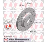 Тормозной диск ZIMMERMANN 400.3622.52 400362252 ZIMMERMANN - купить в магазине запчастей по Украине