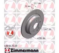 Тормозной диск ZIMMERMANN 400.6473.20 400647320 ZIMMERMANN - купить в магазине запчастей по Украине