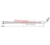 Тормозной шланг METZGER 4110210 4110210 METZGER - купить в магазине запчастей по Украине