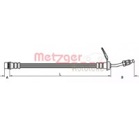 Тормозной шланг METZGER 4110211 4110211 METZGER - купить в магазине запчастей по Украине