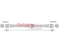 Тормозной шланг METZGER 4110248 4110248 METZGER - купить в магазине запчастей по Украине