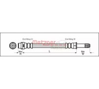 Тормозной шланг METZGER 4110331 4110331 METZGER - купить в магазине запчастей по Украине