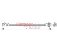 Тормозной шланг METZGER 4110393 4110393 METZGER - купить в магазине запчастей по Украине