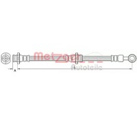 Тормозной шланг METZGER 4110669 4110669 METZGER - купить в магазине запчастей по Украине
