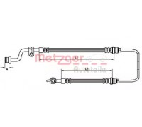 Тормозной шланг METZGER 4110733 4110733 METZGER - купить в магазине запчастей по Украине