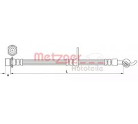 Тормозной шланг METZGER 4110985 4110985 METZGER - купить в магазине запчастей по Украине