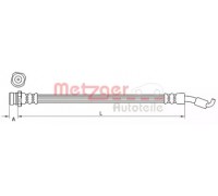 Тормозной шланг METZGER 4111440 4111440 METZGER - купить в магазине запчастей по Украине