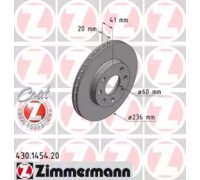 Тормозной диск ZIMMERMANN 430.1454.20 430145420 ZIMMERMANN - купить в магазине запчастей по Украине