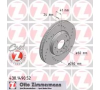 Тормозной диск ZIMMERMANN 430.1490.52 430149052 ZIMMERMANN - купить в магазине запчастей по Украине