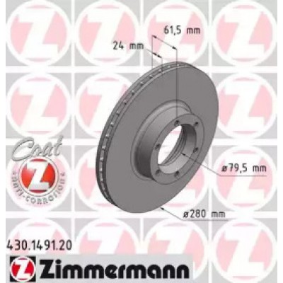 Тормозной диск 430149120 ZIMMERMANN - купить в магазине запчастей по Украине