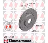 Тормозной диск ZIMMERMANN 430.2621.52 430262152 ZIMMERMANN - купить в магазине запчастей по Украине