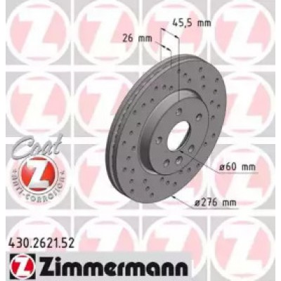 Тормозной диск 430262152 ZIMMERMANN - купить в магазине запчастей по Украине