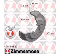 Тормозной барабан ZIMMERMANN 440.1803.20 440180320 ZIMMERMANN - купить в магазине запчастей по Украине