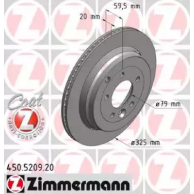 Тормозной диск 450520920 ZIMMERMANN - купить в магазине запчастей по Украине